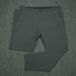 Vuori Pants Men 38x30 Gray Aim Chino Zip Pocket Stretch V431-S‎